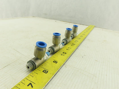 Festo One Way Flow Control Valve 8mm Tube M10 Lot Of 4