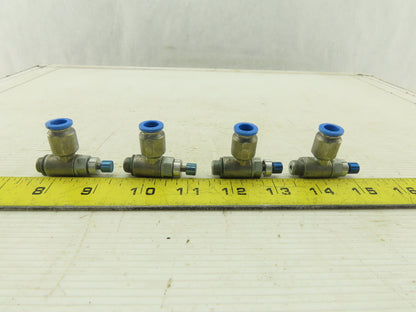 Festo One Way Flow Control Valve 8mm Tube M10 Lot Of 4