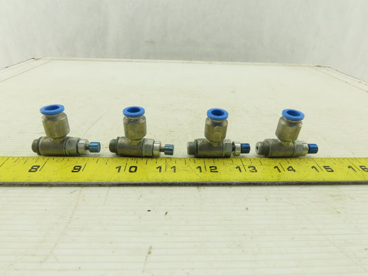 Festo One Way Flow Control Valve 8mm Tube M10 Lot Of 4