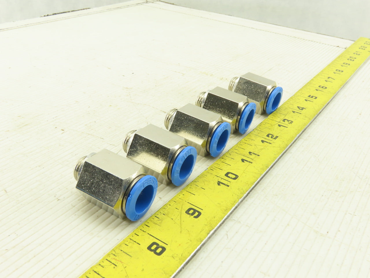 Festo 12mm Tube Push To Connect M14 Air Line Connector Lot Of 5