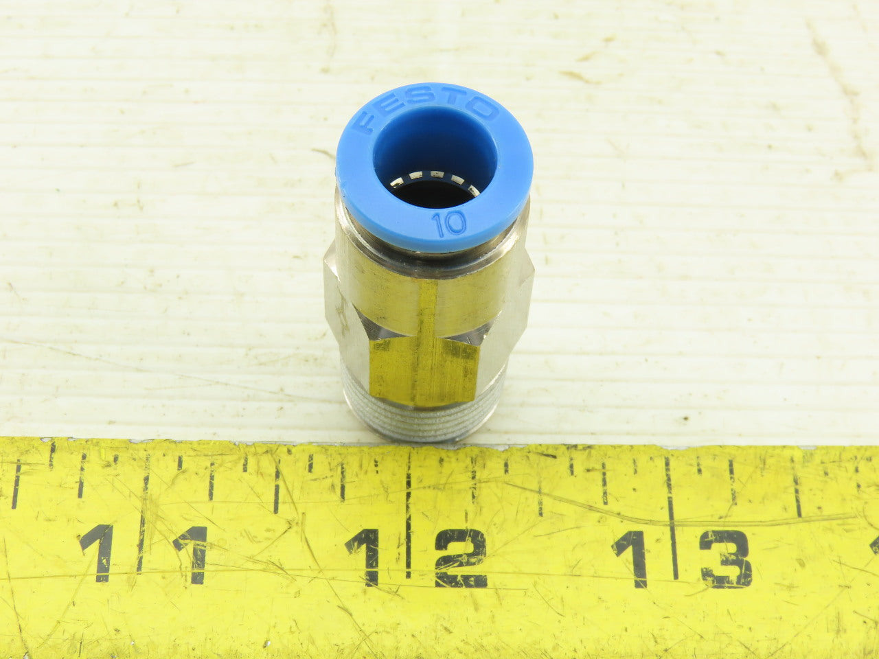 Festo 10mm Push To Connect One Way Check Fitting 3/8 NPT