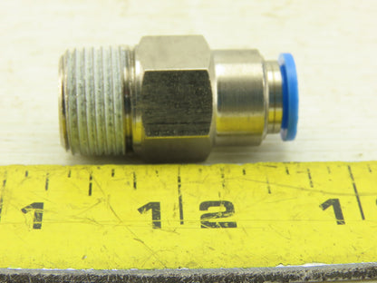 Festo 8mm Push To Connect One Way Check Fitting 3/8 NPT