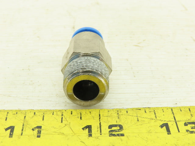 Festo 8mm Push To Connect One Way Check Fitting 3/8 NPT