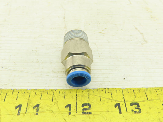 Festo 8mm Push To Connect One Way Check Fitting 3/8 NPT