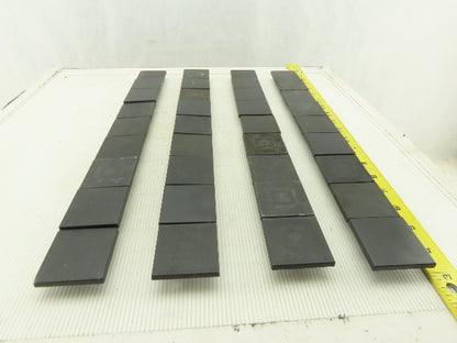 MK2500 50x50mm ABS Plastic 80/20 Style Snap In End Cap Lot Of 36