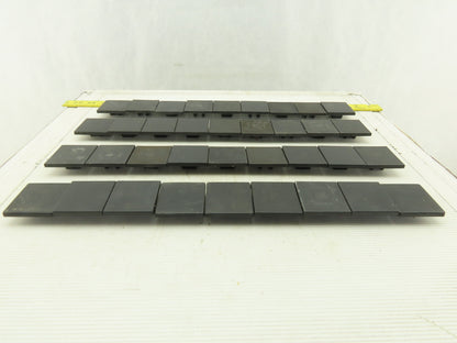 MK2500 50x50mm ABS Plastic 80/20 Style Snap In End Cap Lot Of 36