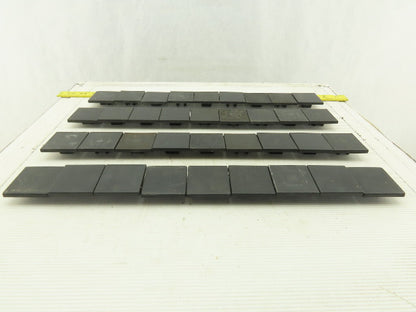 MK2500 50x50mm ABS Plastic 80/20 Style Snap In End Cap Lot Of 36