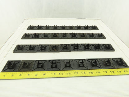 MK2500 50x50mm ABS Plastic 80/20 Style Snap In End Cap Lot Of 36
