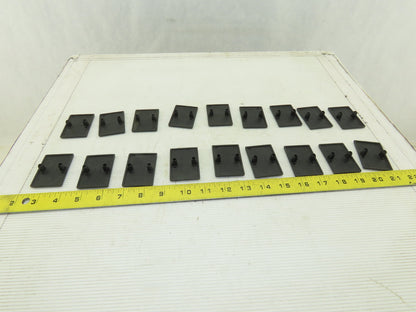 Item 0.0.411.26 40x40 Black End Cap Push In Angle Bracket 80/20 Style Lot Of 18