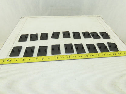 Item 0.0.411.26 40x40 Black End Cap Push In Angle Bracket 80/20 Style Lot Of 18