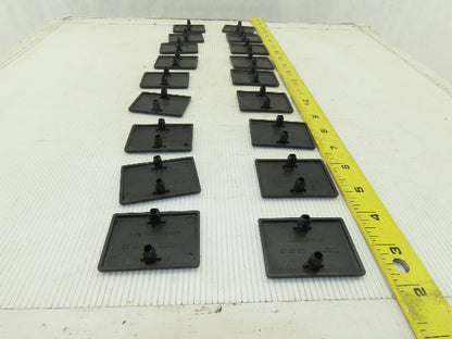 Item 0.0.411.26 40x40 Black End Cap Push In Angle Bracket 80/20 Style Lot Of 18