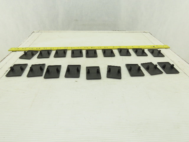 Item 0.0.411.26 40x40 Black End Cap Push In Angle Bracket 80/20 Style Lot Of 18