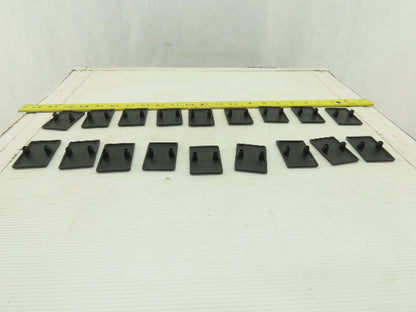 Item 0.0.411.26 40x40 Black End Cap Push In Angle Bracket 80/20 Style Lot Of 18