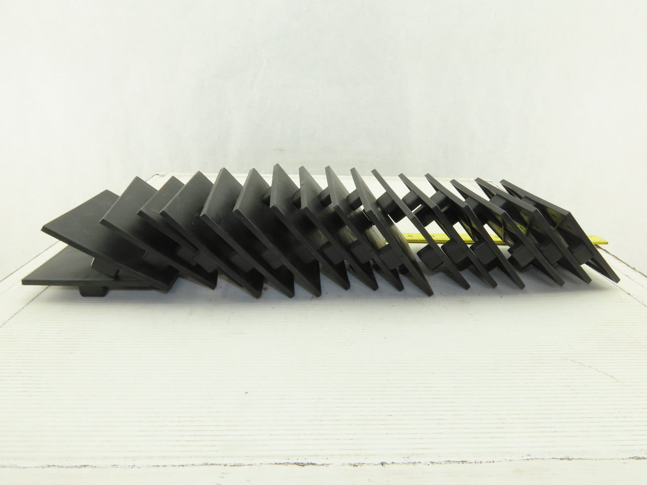 100x100 mm Tube Black ABS Plastic End Cap Tap In Lot Of 17