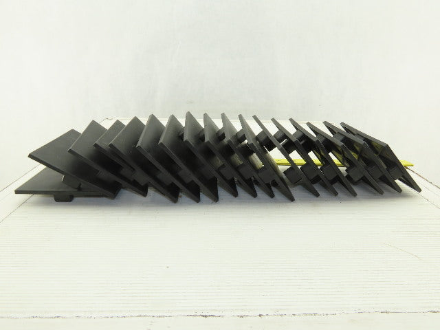 100x100 mm Tube Black ABS Plastic End Cap Tap In Lot Of 17