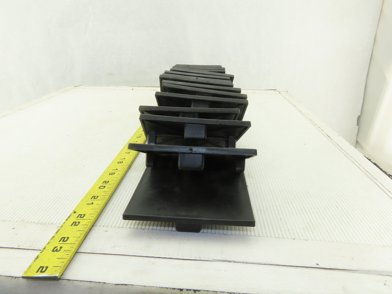 100x100 mm Tube Black ABS Plastic End Cap Tap In Lot Of 17
