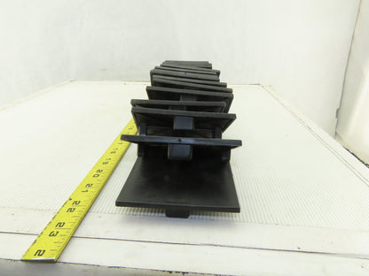 100x100 mm Tube Black ABS Plastic End Cap Tap In Lot Of 17