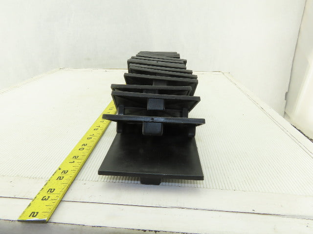 100x100 mm Tube Black ABS Plastic End Cap Tap In Lot Of 17