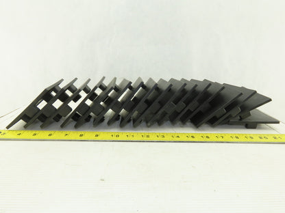 100x100 mm Tube Black ABS Plastic End Cap Tap In Lot Of 17