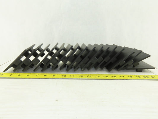 100x100 mm Tube Black ABS Plastic End Cap Tap In Lot Of 17