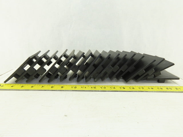 100x100 mm Tube Black ABS Plastic End Cap Tap In Lot Of 17