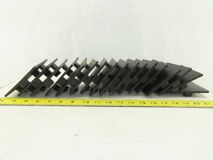 100x100 mm Tube Black ABS Plastic End Cap Tap In Lot Of 17