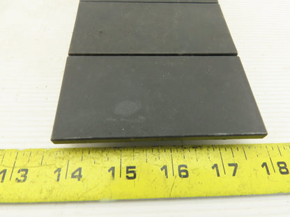 MK MK2504 100x50 Black ABS Plastic Push In End Finishing Tube Cap Lot OF 12