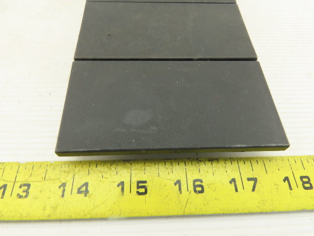MK MK2504 100x50 Black ABS Plastic Push In End Finishing Tube Cap Lot OF 12