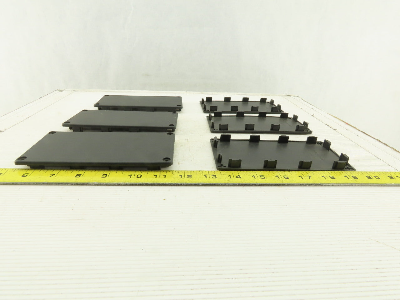 Item 0.0.265.97 160x80 mm ABS Plastic Tube Finishing Conduit End Cap Lot OF 6