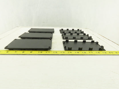 Item 0.0.265.97 160x80 mm ABS Plastic Tube Finishing Conduit End Cap Lot OF 6