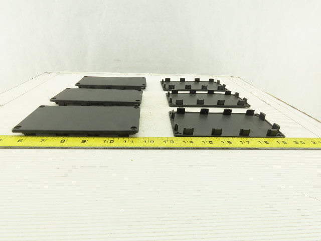 Item 0.0.265.97 160x80 mm ABS Plastic Tube Finishing Conduit End Cap Lot OF 6