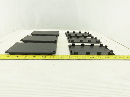 Item 0.0.265.97 160x80 mm ABS Plastic Tube Finishing Conduit End Cap Lot OF 6