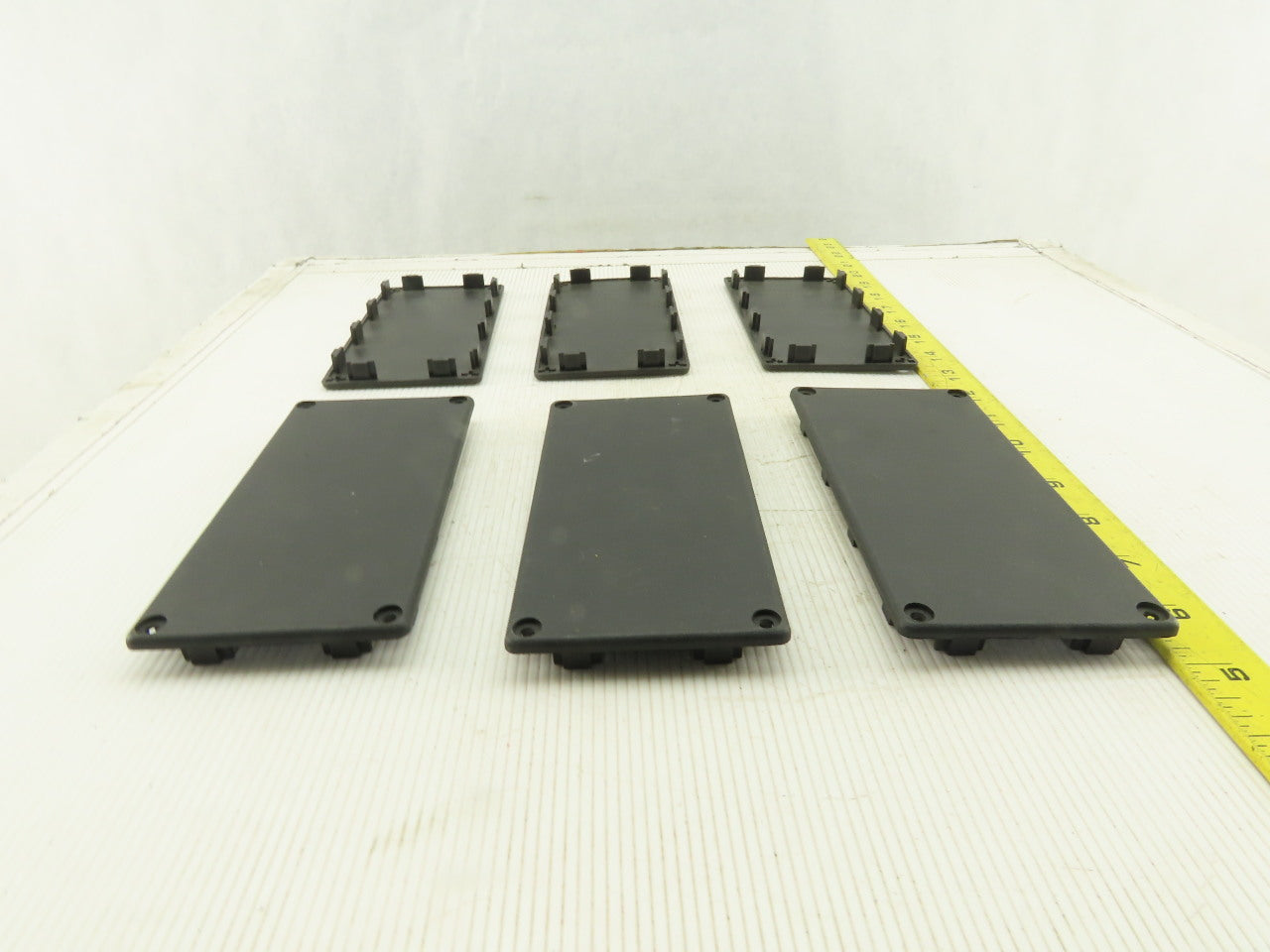 Item 0.0.265.97 160x80 mm ABS Plastic Tube Finishing Conduit End Cap Lot OF 6