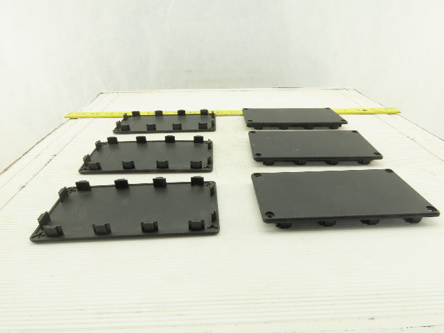 Item 0.0.265.97 160x80 mm ABS Plastic Tube Finishing Conduit End Cap Lot OF 6