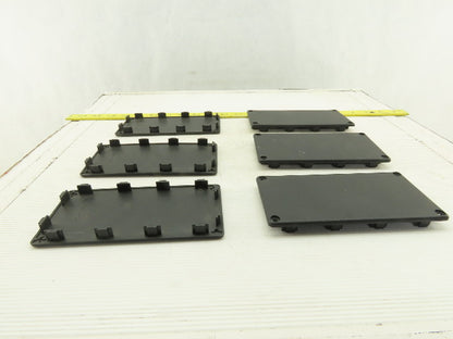 Item 0.0.265.97 160x80 mm ABS Plastic Tube Finishing Conduit End Cap Lot OF 6