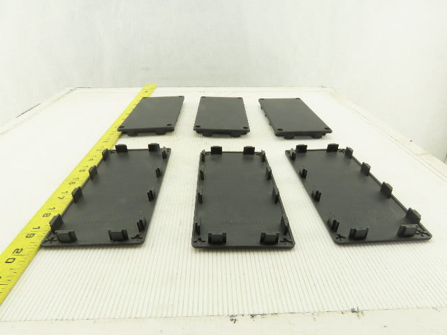 Item 0.0.265.97 160x80 mm ABS Plastic Tube Finishing Conduit End Cap Lot OF 6