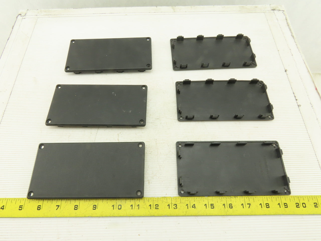 Item 0.0.265.97 160x80 mm ABS Plastic Tube Finishing Conduit End Cap Lot OF 6