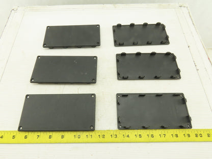 Item 0.0.265.97 160x80 mm ABS Plastic Tube Finishing Conduit End Cap Lot OF 6