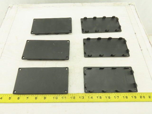 Item 0.0.265.97 160x80 mm ABS Plastic Tube Finishing Conduit End Cap Lot OF 6