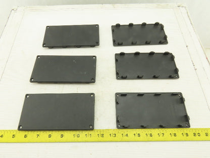 Item 0.0.265.97 160x80 mm ABS Plastic Tube Finishing Conduit End Cap Lot OF 6