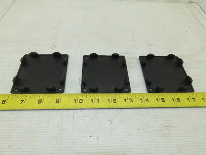 Item 0.0.196.90 80x80mm ABS Plastic Tube Finishing Conduit End Cap Lot Of 3