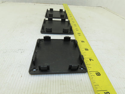 Item 0.0.196.90 80x80mm ABS Plastic Tube Finishing Conduit End Cap Lot Of 3