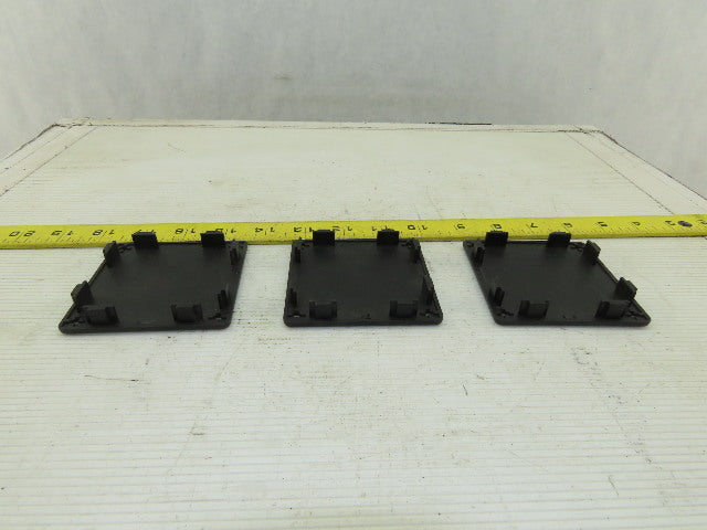 Item 0.0.196.90 80x80mm ABS Plastic Tube Finishing Conduit End Cap Lot Of 3