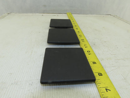 Item 0.0.026.37 80x80mm ABS Plastic Tube Finishing Conduit End Cap Lot Of 3