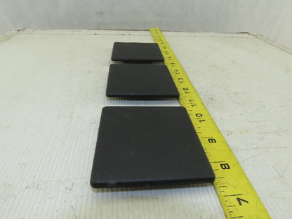 Item 0.0.026.37 80x80mm ABS Plastic Tube Finishing Conduit End Cap Lot Of 3