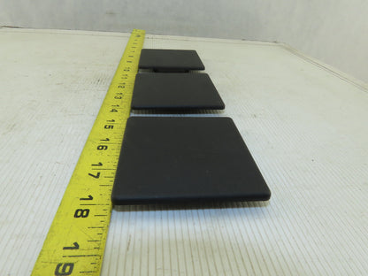 Item 0.0.026.37 80x80mm ABS Plastic Tube Finishing Conduit End Cap Lot Of 3