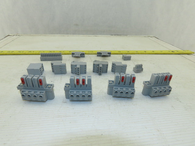 Phoenix Contact Multi Pole Contact Pluggable Wire Terminal Blocks Lot Of 14