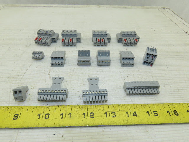 Phoenix Contact Multi Pole Contact Pluggable Wire Terminal Blocks Lot Of 14