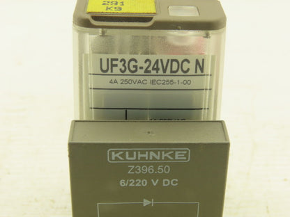 Kuhnke UF3G-24VDC 4A 250VAC Relay With Socket