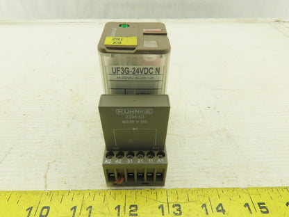 Kuhnke UF3G-24VDC 4A 250VAC Relay With Socket
